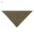 Detailansicht des Modal-Dreiecktuchs mit Strassrosenmuster, weicher und elastischer Stoff. - Stil #8