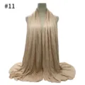 Solid color modal cotton jersey hijab scarf, large soft women head wrap headscarf - Style #11