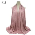Solid color modal large size cotton jersey soft women hijab scarf detailed close up view - Style 16