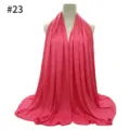 Solid color modal jersey hijab scarf for women, soft large wrap, bright pink comfortable style. - Style 23