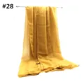 Bufanda brillante monocolor de viscosa para mujer, accesorio de moda ligero con purpurina. - Código 28