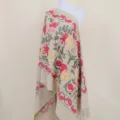 Comfortabele etnische granaatappel geborduurde kasjmier-look sjaal warme winteromslag. - Khaki