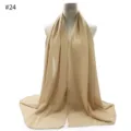 Beige chiffon scarf women solid color hijab shawl lightweight breathable fashion head wrap #24 - Dinosaur Silhouette