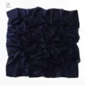 Effen katoen vierkante sjaal vrouwen ademende voile hoofddoek marineblauw dagelijks - 2# Donkerblauw