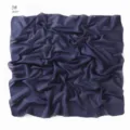 Effen voile hoofddoek vierkant voor dames, lichte blauwe dagelijkse hijab sjaal. - 3# Denimblauw