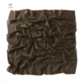 Effen voile vierkante hijab, ademende katoenen hoofddoek voor dames, olijfgroene stijl. - 4# Olijfgroen