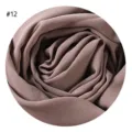 Detailansicht der einfarbigen Blasen-Chiffon Schal Stoff Material Textur #12 nahaufnahme - #12 Kaffee