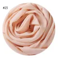 Einfarbiger Chiffon Hijab Schal für Damen, leicht atmungsaktiv langes Kopftuch Alltag. - #23 Hellrosa