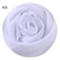 Helllila Chiffon Hijab Stoff Detail, weiche atmungsaktive einfarbige Blasen Schal Textur. - #26 Helllila