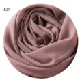 Einfarbiges Chiffon Kopftuch für Damen, weiches Bubble Hijab Tuch, elegantes Modeaccessoire. - #27 Aschrosa