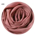 Einfarbiges Perl-Chiffon Hijab Tuch in Rosé, elegante Bläschen-Textur, leicht und luftig. - #28 Altrosa