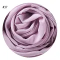 Einfarbig helllila Chiffon Bubble Hijab Schal für Damen, leichtes langes Kopftuch #37 - #37 Helllila
