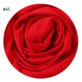 Roter Chiffon Schal Stoff Detailansicht, elegantes Rosendesign, weiches Texturmaterial. - #45 Rot
