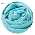 Turkis Perle Chiffon Hijab Schal Detailansicht, einfarbig leicht atmungsaktives Kopftuch. - #63 Aqua Mint