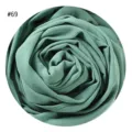 Grünes Perlen-Chiffon-Tuch Detail, zeigt exquisite Rosen-Wirbel-Textur und weiche Stofffalten. - #69 Grün