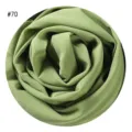 Grüne Perlen-Chiffon Hijab Stoffdetail, weiche Blasen-Textur, elegantes einfarbiges Schalmaterial. - #70 Grün