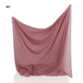 Lightweight chiffon square scarf with rhinestones and bows, breathable pink headwear shawl. - Beige Polka Dot