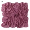 Solid color chiffon square scarf detail, lightweight breathable sun protection hijab shawl 90cm - Beige Polka Dot