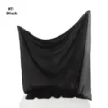 Schwarzes Chiffon-Quadratstuch mit Strass-Schleife leichtes atmungsaktives Kopftuch 90cm Detail - Globus-Perle