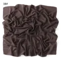 Solid color pearl chiffon square scarf, lightweight, breathable, summer sun protection. - Size #16
