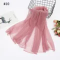 Femme foulard plissé scintillant métallique léger rose mode accessoire hijab chic - Rose