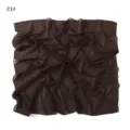 Solid color brown chiffon square scarf, lightweight breathable summer wrap shawl. - Blue Dinosaur