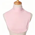 Donna rosa finto collo alto colletto staccabile in cotone modale bavetta collo - 10#