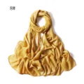 Women Shimmering Chiffon Long Hijab Scarf Sparkly Glitter Head Wrap Muslim Veil 8# - 8#