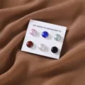 Magneti hijab perle colorate rotondi spilli magnetici fermagli per sciarpa donna accessori - 6 Pezzi/Confezione / colori misti colorati
