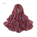 Vintage sciarpa stampata in chiffon di perle floreali lungo hijab scialle elegante. - Stile 211#