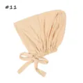 Ademende modal elastische band onderdoek effen kleur comfortabele verstelbare muts - Roze