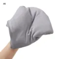 High quality solid color modal jersey headscarf soft breathable large size grey fabric detail - Neutral Grey