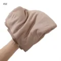 Solid color soft breathable modal jersey scarf turban for women comfortable daily wear - Latte