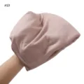 Soft modal jersey headscarf detail view, breathable dusty pink hijab fabric closeup. - Sand
