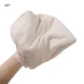 Detailed view of the soft solid color modal jersey headwrap scarf, breathable textile fabric. - Cream White
