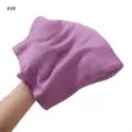 Detailed view of the soft purple jersey modal scarf, highlighting fabric texture. - Violet