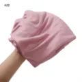 Soft solid color cotton modal jersey hijab scarf detail view showing fine fabric texture. - Dusky Pink