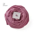 Oversized mercerized cotton hijab scarf set with strong magnetic buckle in pink carnation color. - Pink