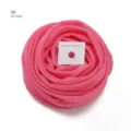 Rosa Chiffon Hijab Schal Set mit Starkem Magnetstift Rosa Kopfbedeckung Variante SKU - 8#
