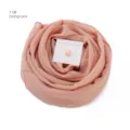 Chiffon Hijab Schal Set mit starkem Magneten in Orange Rosa für Damen Alltag elegant - 11#