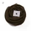 Olivgrünes Chiffon-Schal-Set mit starken Hijab-Magneten, elegantes Kopftuch-Modell. - 20#