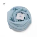 Hellblaue Chiffon Hijab Schal Set mit magnetischem Stiftverschluss, weich und eleganter Stil. - Code 30