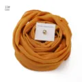 Einfarbiges Chiffon Hijab Tuch mit Magnetnadel Set, Gold Farbe 33#, elegantes Kopftuch. - Code 33