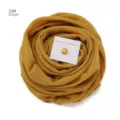Ingwerfarbener Chiffon Hijab Schal mit starkem Magnetverschluss Pin Set, eleganter Look. - 34#