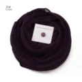 Traubenlila Chiffon Hijab Schaft mit Magnetnadel Set, elegante einfarbige Kopftuch. - 36#
