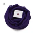 Einfarbiges Chiffon-Langes-Tuch mit passendem Magnet-Hijab-Pin-Set, elegant für Damen. - 37#