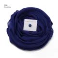 Königblaue Chiffon Hijab Schal Set mit Magnetnadel. Elegantes Kopftuch für Damen Mode. - 38#