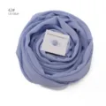 Hellblaues Chiffon Hijab Tuch mit praktischem Magnetnadel Set Farbvariante Nummer 42# - 42#