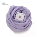 Schöner Chiffon-Hijab-Schal in Fantasy-Lila mit magnetsicher Schnalle Variante 46#. - Code 46