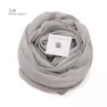 Chiffon Hijab Schal Set mit Magnetnadel, elegantes einfarbiges Kopftuch für Damen. - Code 51